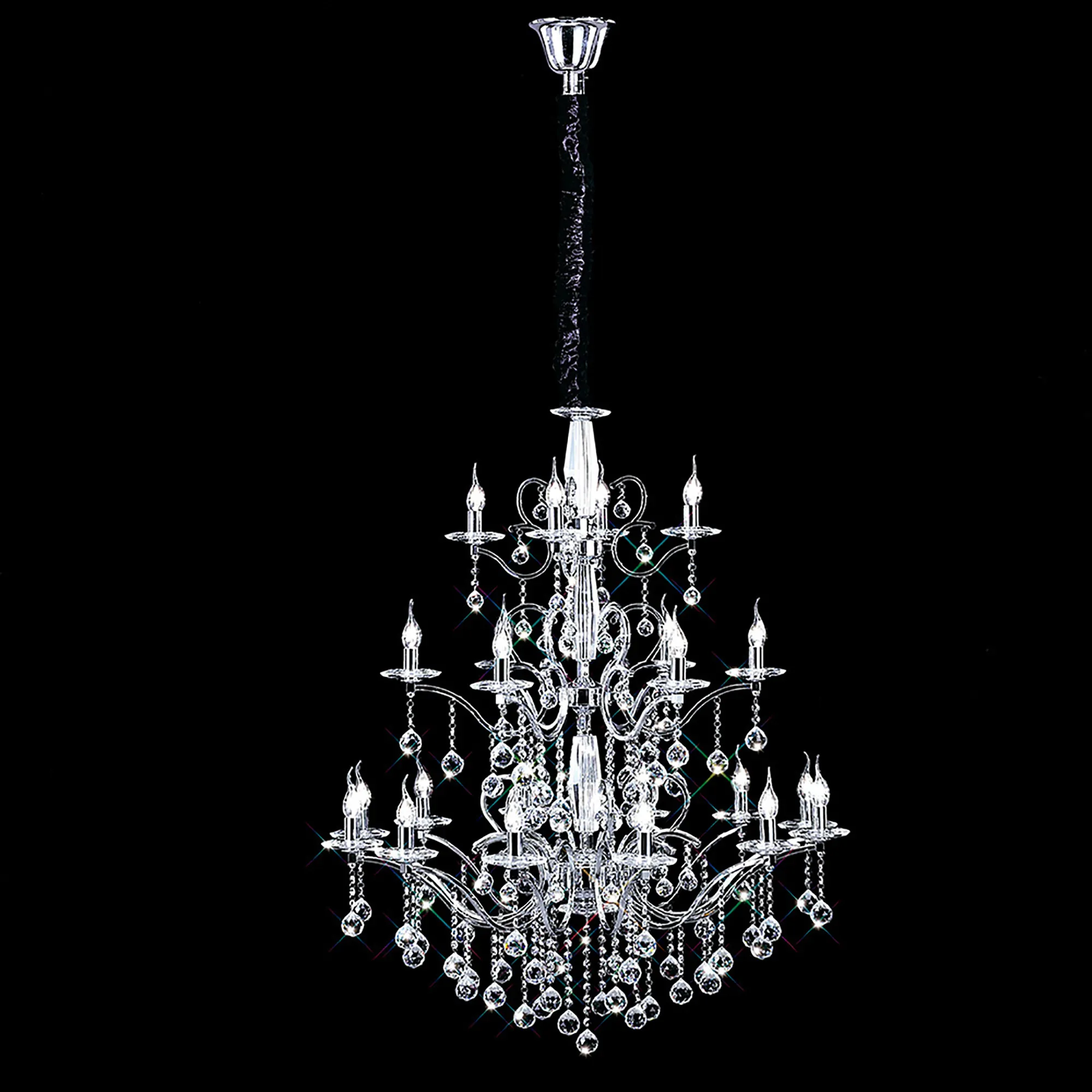 Zinta Polished Chrome Crystal Ceiling Lights Diyas Tiered Crystal Fittings Zinta Polished Chrome Crystal Ceiling Lights Diyas Tiered Crystal Fittings
